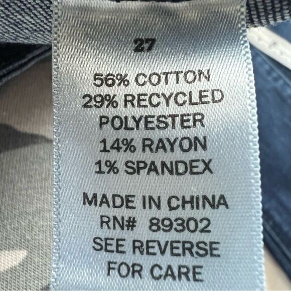 Y2K Altar’d State High Waist Wide Flare Bell Denim Dark Wash Boho Jeans Size 27 - Picture 10 of 11